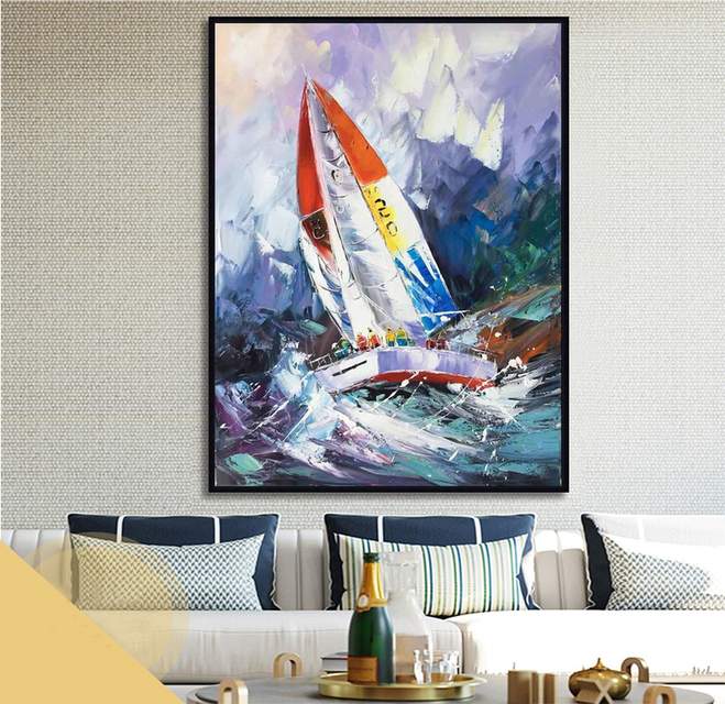 purple landscape wall art